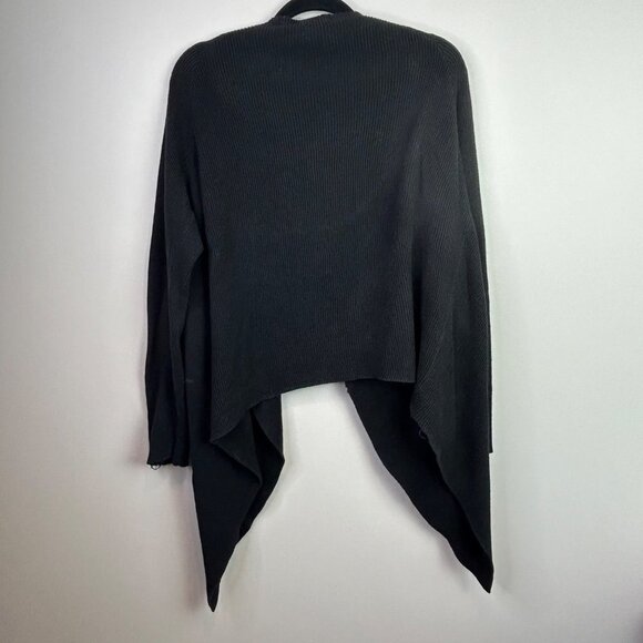 Jones New York Sport black open front waterfall cardigan size large - Picture 5 of 7